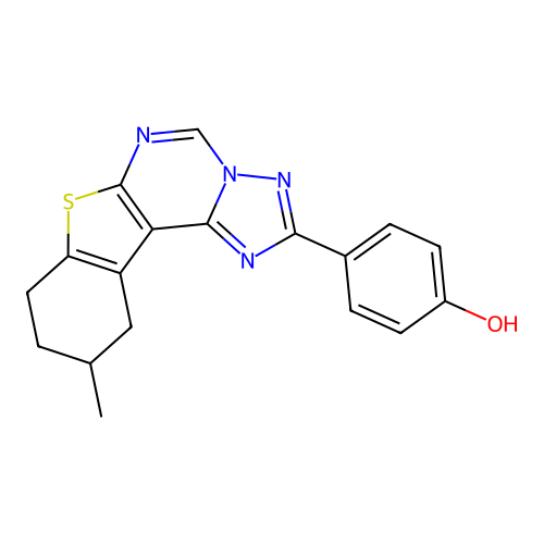C18H16N4OS structure