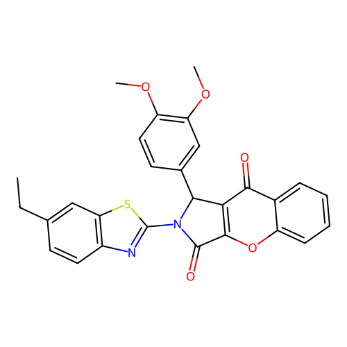 1-(3,4-Dimethoxy-phenyl)-2-(6-ethyl-benzothiazol-2-yl)-1,2-dihydro-chromeno[2,3-c]pyrrole-3,9-dione structure