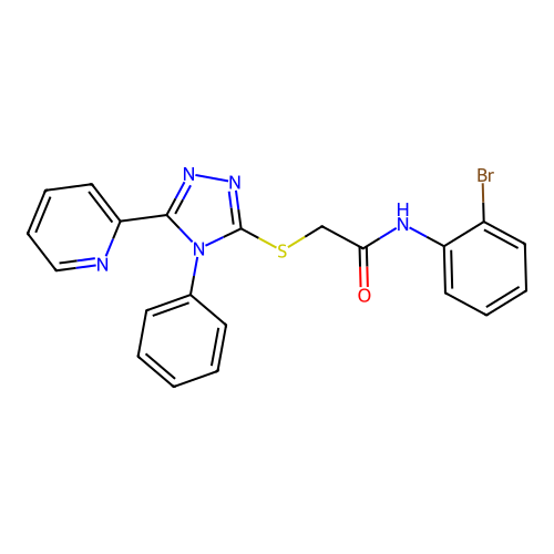 C21H16BrN5OS structure