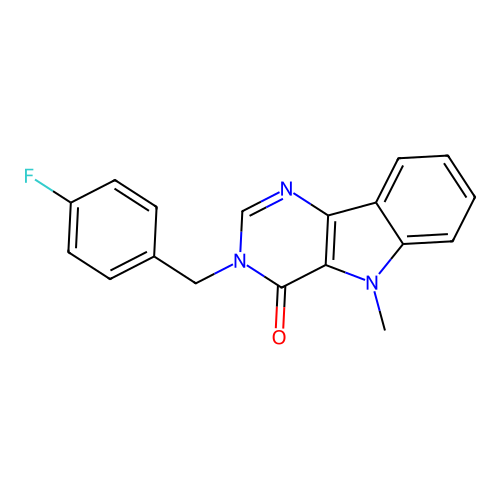 3-(4-Fluoro-benzyl)-5-methyl-3,5-dihydro-pyrimido[5,4-b]indol-4-one structure