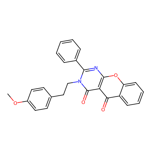 3-(4-methoxyphenethyl)-2-phenyl-3H-chromeno[2,3-d]pyrimidine-4,5-dione structure