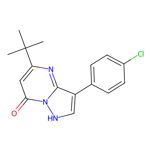 5-Tert-butyl-3-(4-chlorophenyl)pyrazolo[1,5-a]pyrimidin-7-ol structure