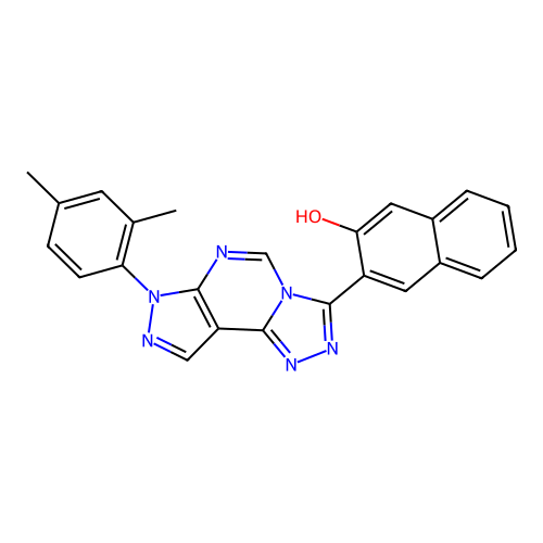 C24H18N6O structure