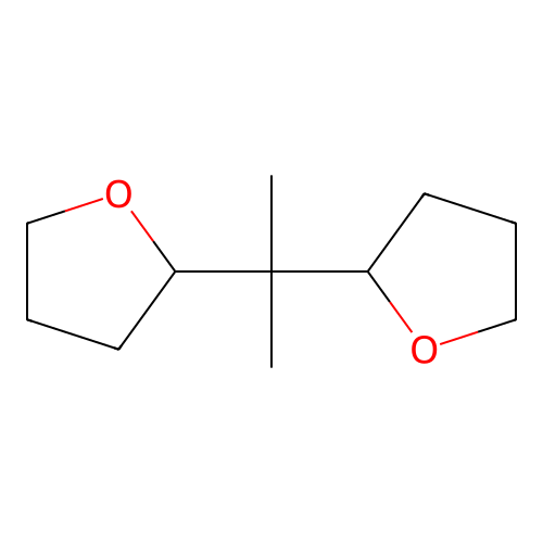 2,2'-(1-Methylethylidene)bis(tetrahydrofuran) structure