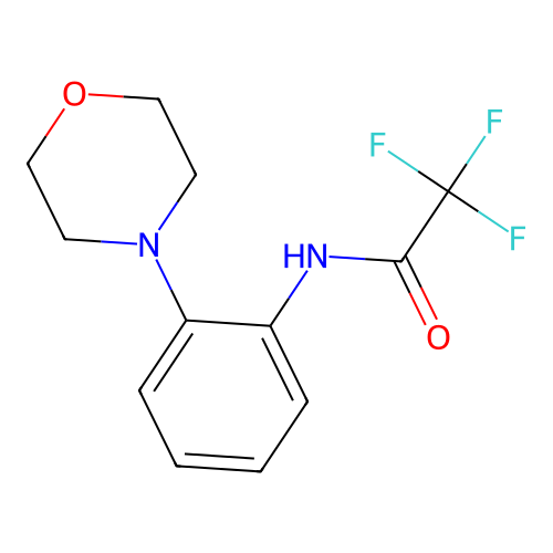 2,2,2-trifluoro-N-(2-morpholin-4-ylphenyl)acetamide structure