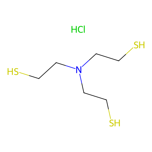 Ethanethiol, 2,2',2''-nitrilotris-, hydrochloride structure