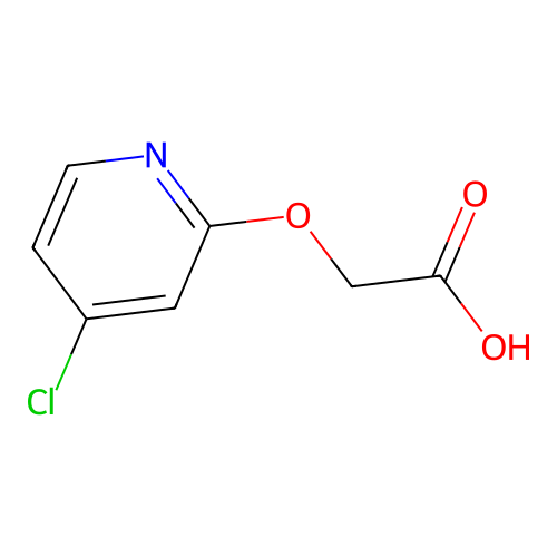 2-(4-Chloropyridin-2-yl)oxyacetic acid structure