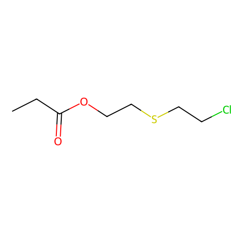 2-(2-Chloroethylsulfanyl)ethyl propanoate structure