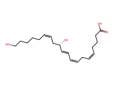 12,20-二羟基二十碳-5,8,10,14-四烯酸 structure