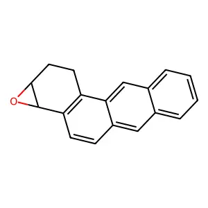 (-)-(3R,4S)-Epoxy-1,2,3,4-tetrahydrobenz(a)anthracene structure