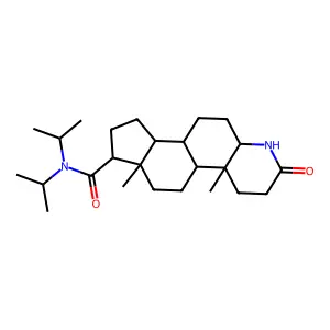 17-N,N-Diisopropylcarbamoyl-4-azaandrostan-3-one structure