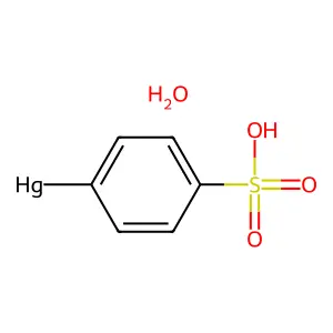 (4-Sulfophenyl)mercury;hydrate structure