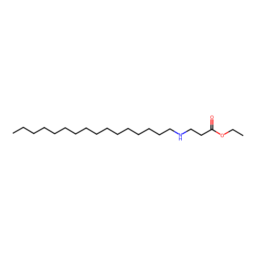 Ethyl 3-(hexadecylamino)propanoate structure