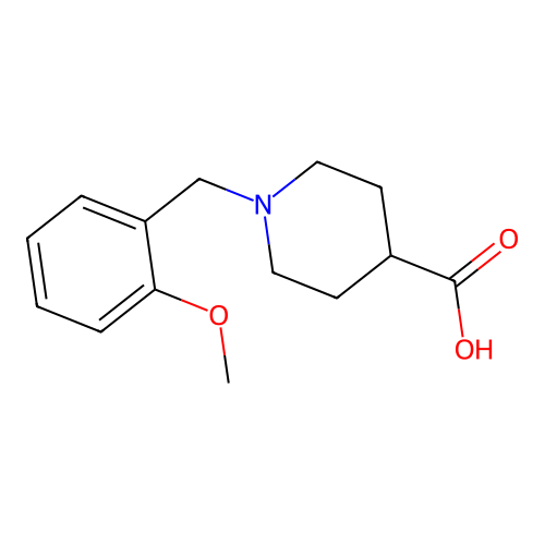 1-(2-Methoxybenzyl)piperidine-4-carboxylic acid structure
