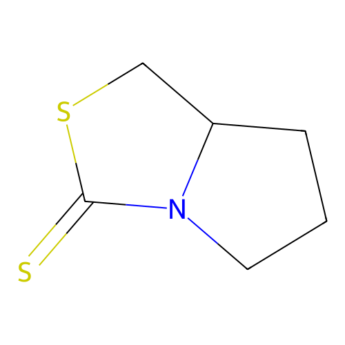 Hexahydro-3-thionopyrrolo[1,2-C] thiazole structure
