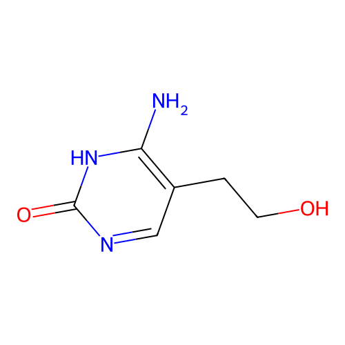 6-Amino-5-(2-hydroxyethyl)pyrimidin-2(1H)-one structure