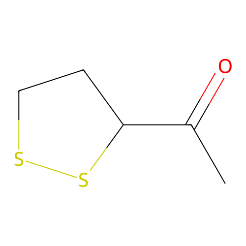 3-Acetyl-1,2-dithiolane structure