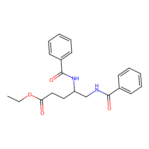 Pentanoic acid, 4,5-bis(benzoylamino)-, ethyl ester structure