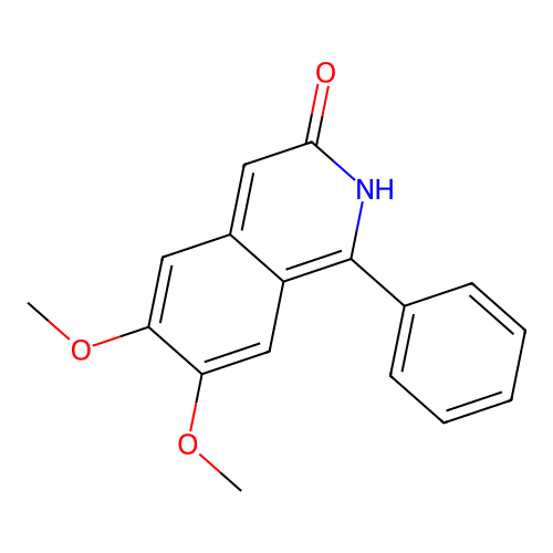 3(2H)-Isoquinolinone, 6,7-dimethoxy-1-phenyl- structure