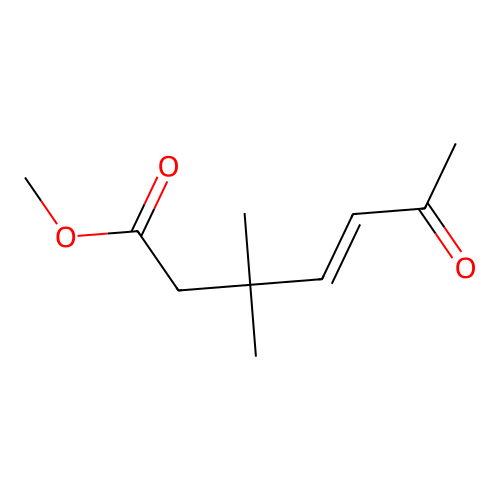 4-Heptenoic acid, 3,3-dimethyl-6-oxo-, methyl ester structure