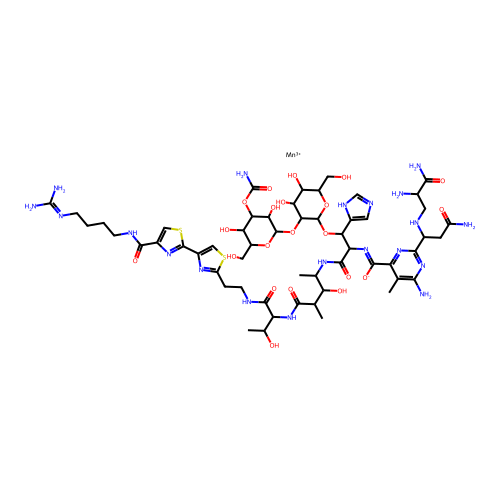Manganese bleomycin structure