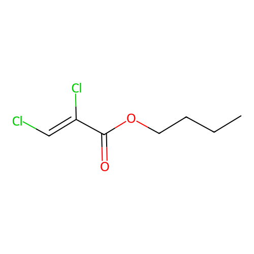 Butyl 2,3-dichloroprop-2-enoate structure