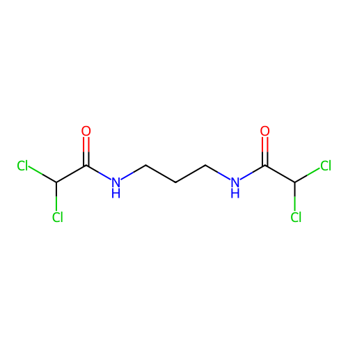 2,2-dichloro-N-[3-[(2,2-dichloroacetyl)amino]propyl]acetamide structure