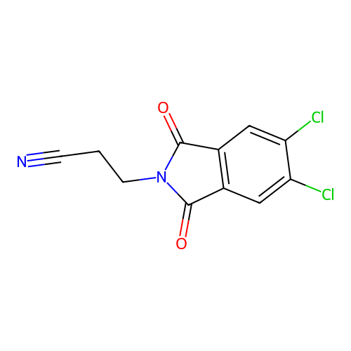 5,6-Dichloro-1,3-dihydro-1,3-dioxo-2H-isoindole-2-propanenitrile structure