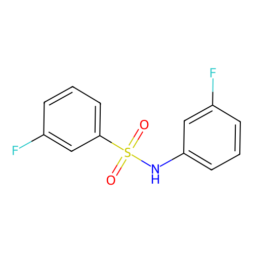 3-fluoro-N-(3-fluorophenyl)benzenesulfonamide structure