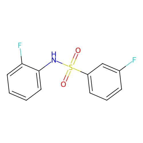 3-fluoro-N-(2-fluorophenyl)benzenesulfonamide structure