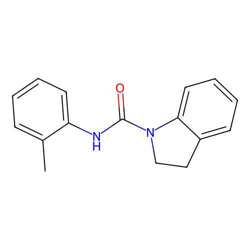 1H-Indole-1-carboxamide, 2,3-dihydro-N-(2-methylphenyl)- structure