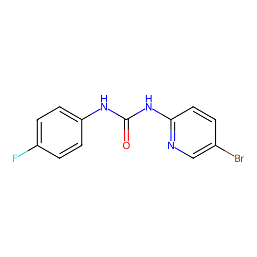 1-(5-Bromopyridin-2-yl)-3-(4-fluorophenyl)urea structure