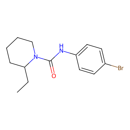 N-(4-bromophenyl)-2-ethylpiperidine-1-carboxamide structure
