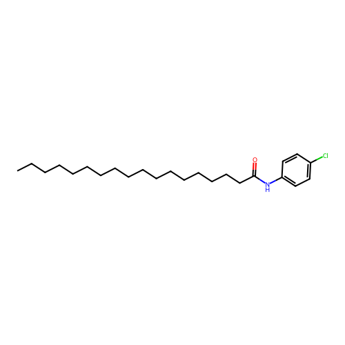 N-(4-chlorophenyl)octadecanamide structure
