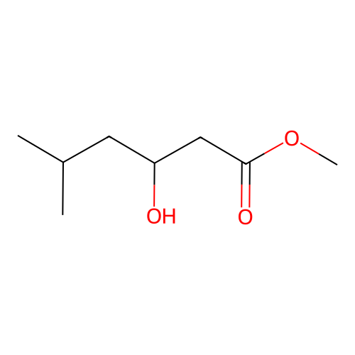 Methyl 3-hydroxy-5-methylhexanoate structure