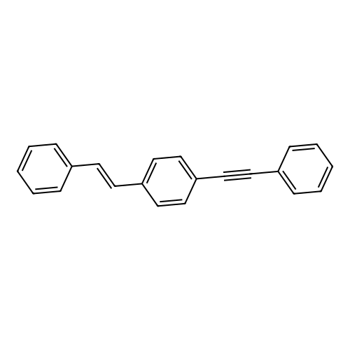 1-(trans-2-Phenylethenyl)-4-(phenylethynyl)benzene structure
