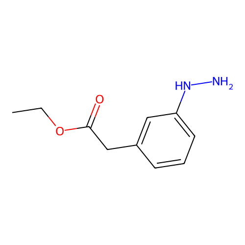 2-(3-肼基苯基)乙酸乙酯 structure