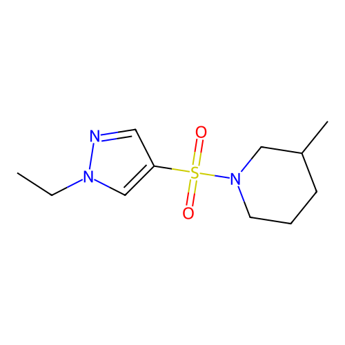 1-(1-Ethylpyrazol-4-yl)sulfonyl-3-methylpiperidine structure