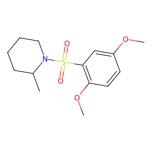 1-(2,5-Dimethoxyphenyl)sulfonyl-2-methylpiperidine structure
