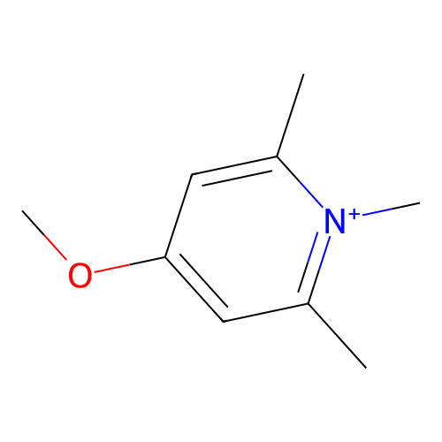 Pyridinium, 4-methoxy-1,2,6-trimethyl- structure
