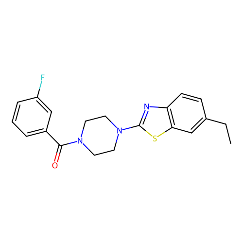 (4-(6-Ethylbenzo[d]thiazol-2-yl)piperazin-1-yl)(3-fluorophenyl)methanone structure