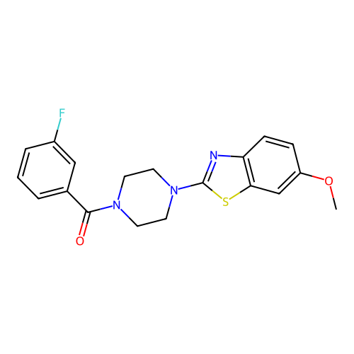 (3-Fluorophenyl)(4-(6-methoxybenzo[d]thiazol-2-yl)piperazin-1-yl)methanone structure