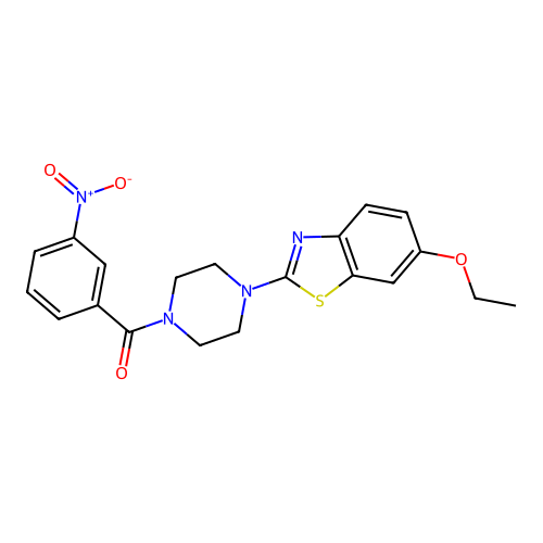 (4-(6-Ethoxybenzo[d]thiazol-2-yl)piperazin-1-yl)(3-nitrophenyl)methanone structure