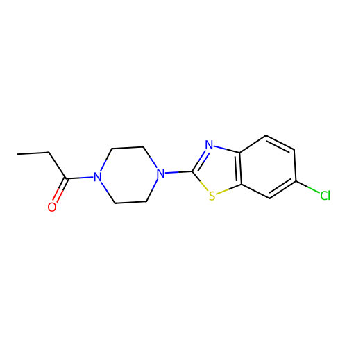 1-[4-(6-Chloro-1,3-benzothiazol-2-yl)piperazin-1-yl]propan-1-one structure