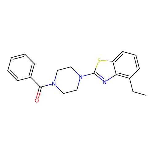 (4-(4-Ethylbenzo[d]thiazol-2-yl)piperazin-1-yl)(phenyl)methanone structure
