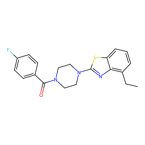 (4-(4-Ethylbenzo[d]thiazol-2-yl)piperazin-1-yl)(4-fluorophenyl)methanone structure
