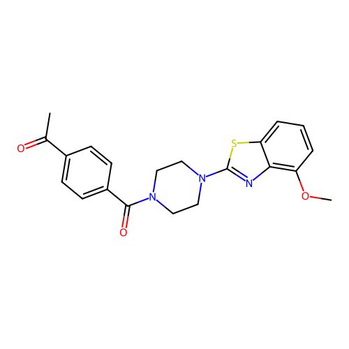 1-(4-(4-(4-Methoxybenzo[d]thiazol-2-yl)piperazine-1-carbonyl)phenyl)ethanone structure