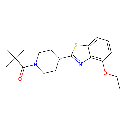 1-[4-(4-Ethoxy-1,3-benzothiazol-2-yl)piperazin-1-yl]-2,2-dimethylpropan-1-one structure