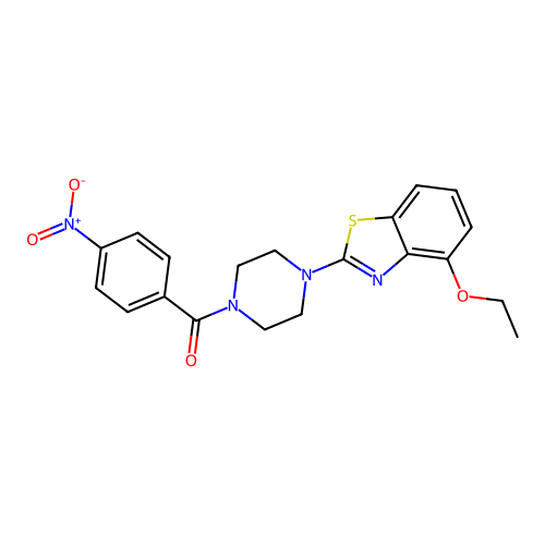 (4-(4-Ethoxybenzo[d]thiazol-2-yl)piperazin-1-yl)(4-nitrophenyl)methanone structure