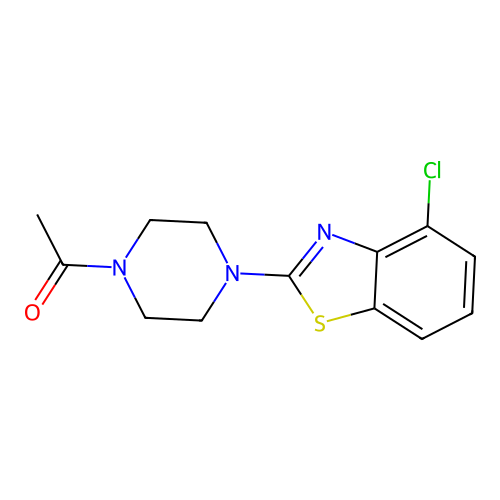 1-(4-(4-Chlorobenzo[d]thiazol-2-yl)piperazin-1-yl)ethanone structure